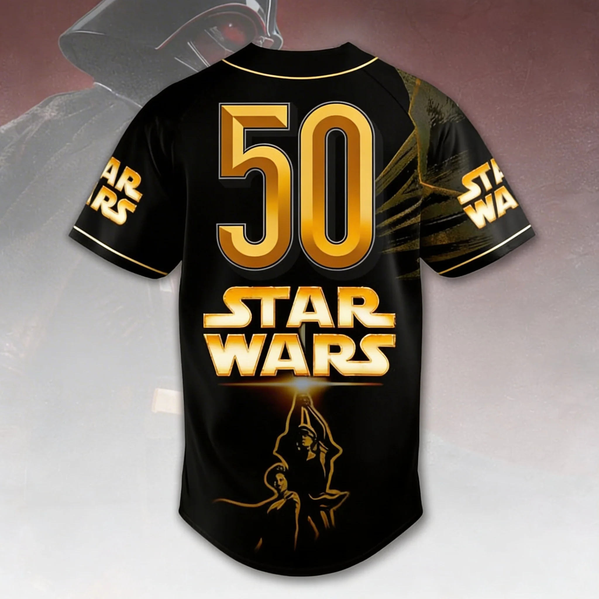 Stwa Galazy Star Celebrating 50th Anniversary - Personalized Baseball Jersey - Gift For Movie Fans NL122 - Image 3