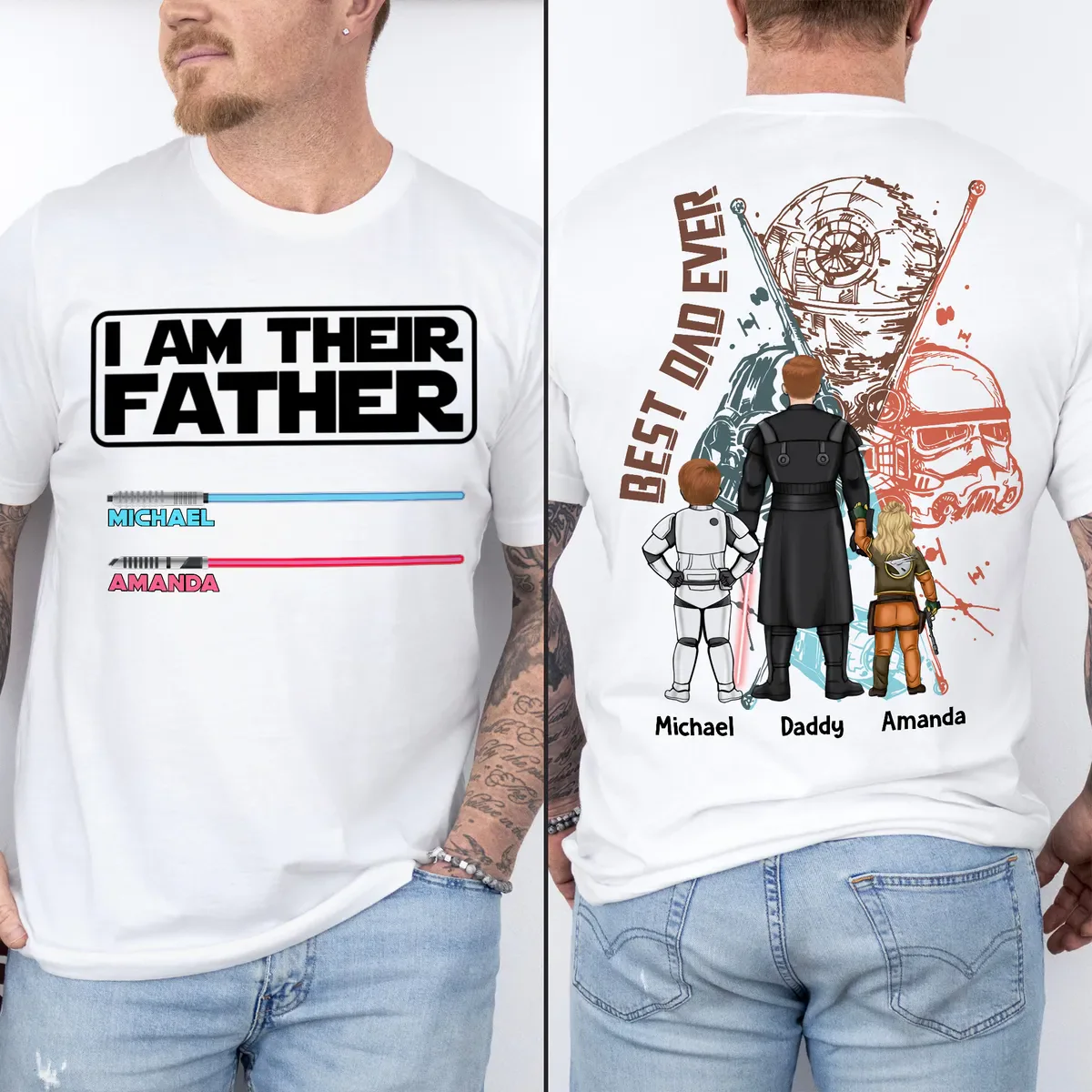 Stwa I Am Their Father - Best Dad Ever - Personalized Shirt - Gift For Dad, Father's Day