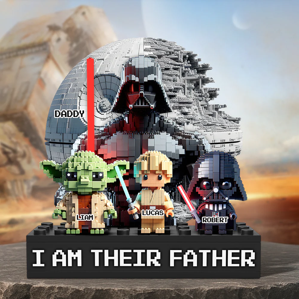 Stwa I Am Their Father - Personalized Acrylic Plaque - Gift For Dad, Father's Day - Image 3