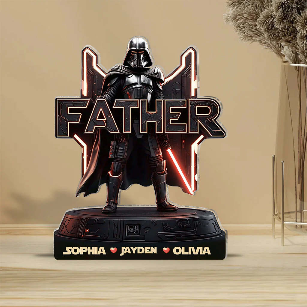 Stwa I Am Their Father - Personalized Acrylic Plaque - Gift For Father's Day, Movie Fans - Image 3