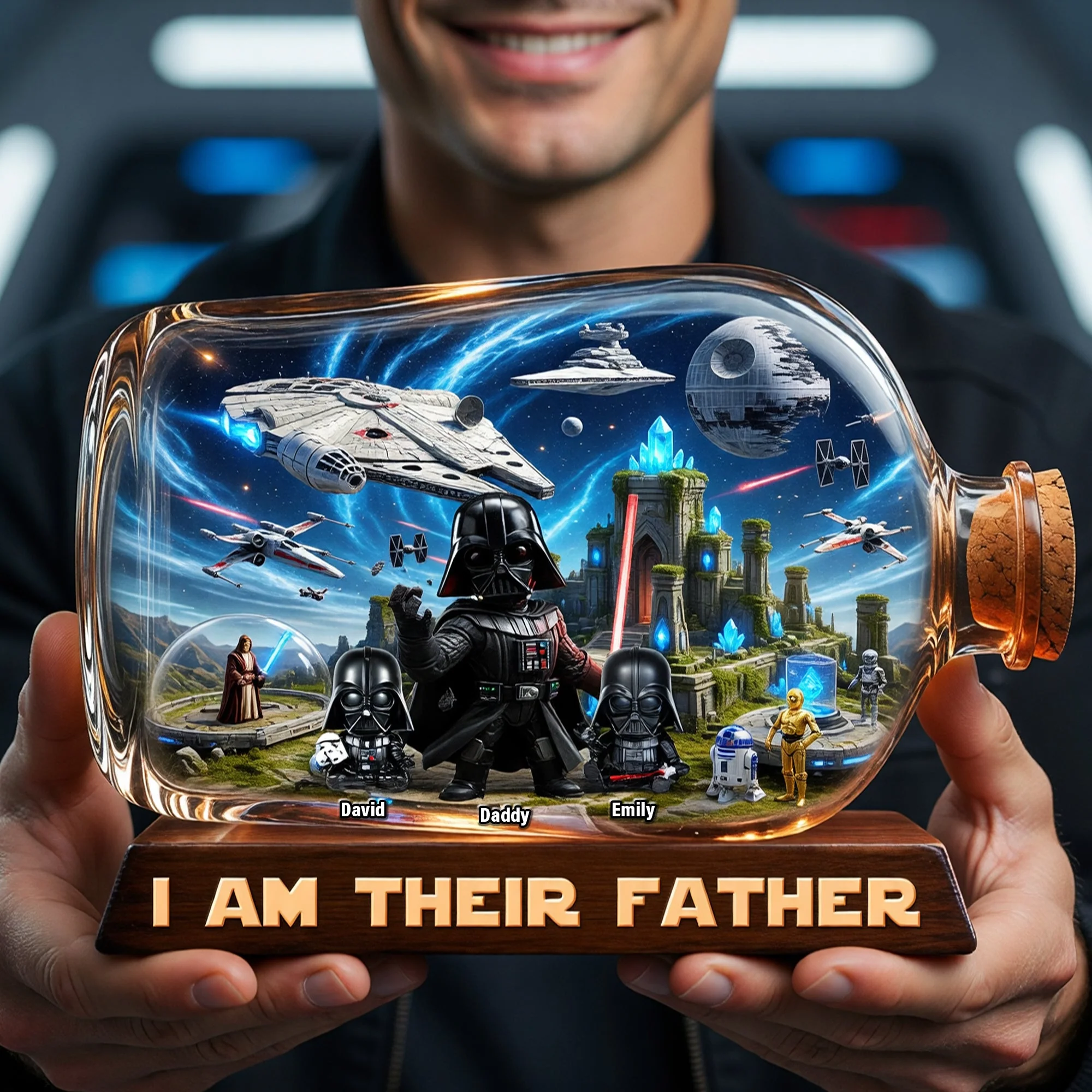 Stwa I Am Their Father - Personalized Acrylic Plaque - Gift For Father's Day - Image 2