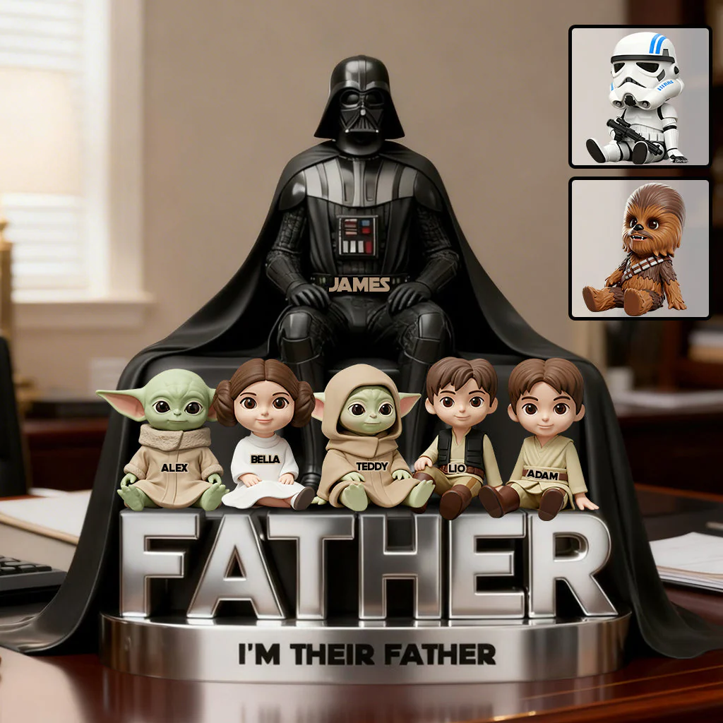 Stwa I'm Their Father - Personalized Acrylic Plaque - Gift For Dad, Father's Day, Movie Fans