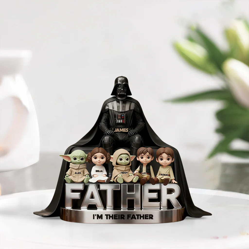 Stwa I'm Their Father - Personalized Acrylic Plaque - Gift For Dad, Father's Day, Movie Fans - Image 2