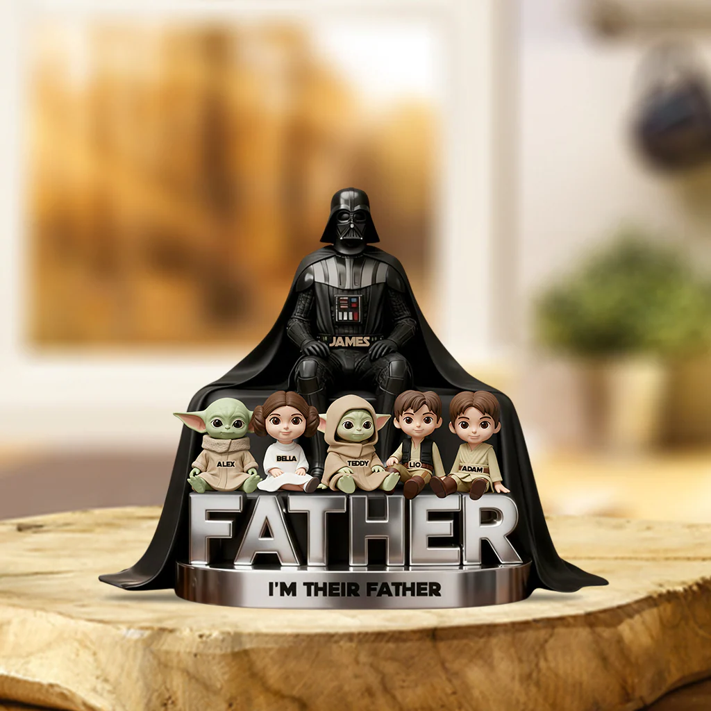 Stwa I'm Their Father - Personalized Acrylic Plaque - Gift For Dad, Father's Day, Movie Fans - Image 3