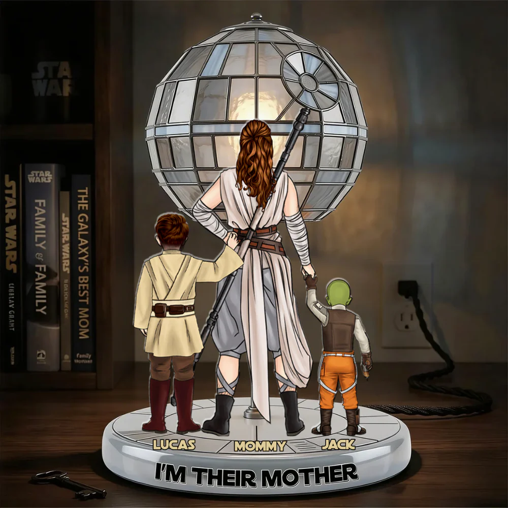 Stwa I'm Their Mother - Personalized Custom Shaped Acrylic Light Box - Gift For Mom