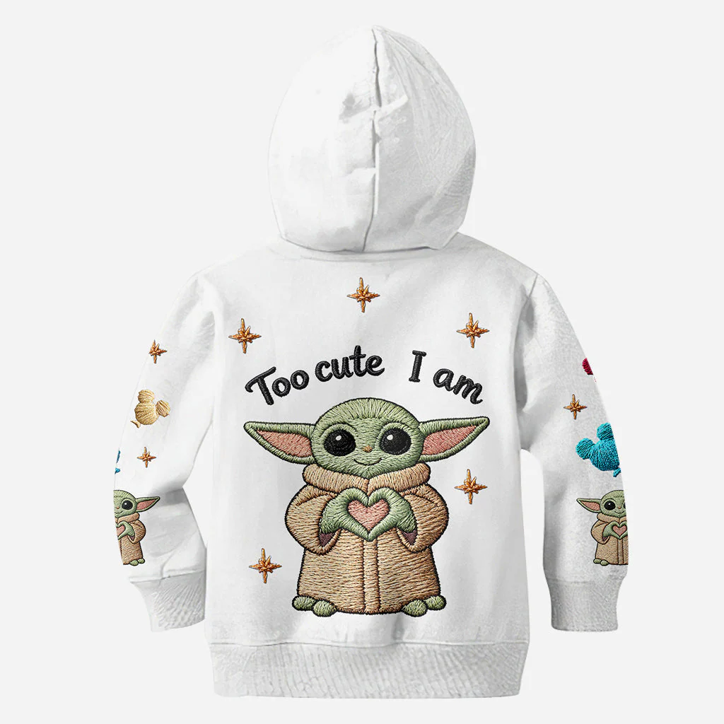 Stwa Just Love Baby Yoda - Personalized Hoodie And Leggings - Gift For Movie Fans - Image 9