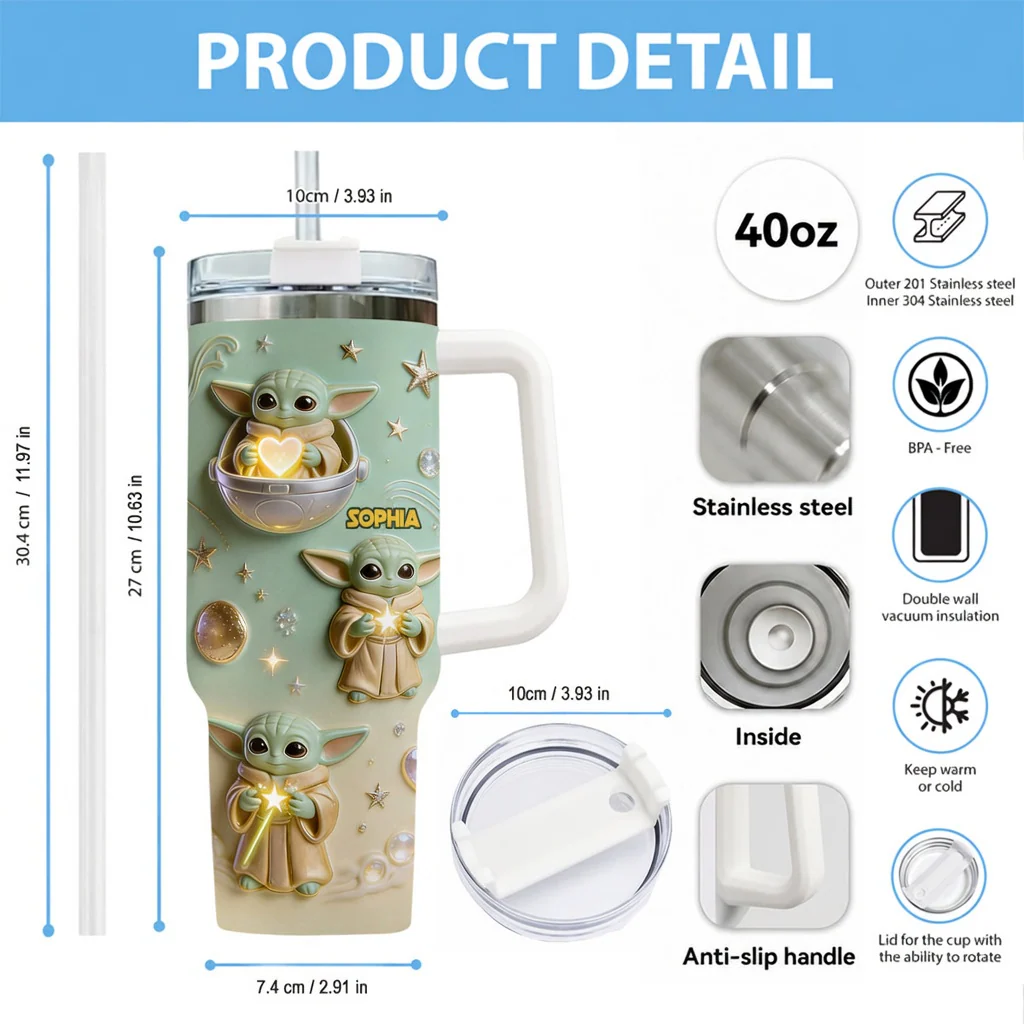 Stwa Just Loves Cute Baby - Personalized Tumbler - Gift For Fan Movies HH01 - Image 5