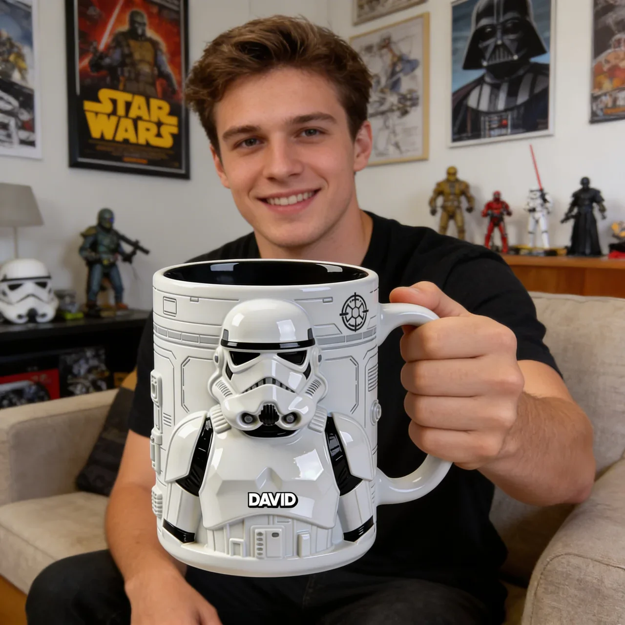 Stwa May The Force Be With You - Personalized Accent Mug - Gift For Movie Fans HH01 - Image 2