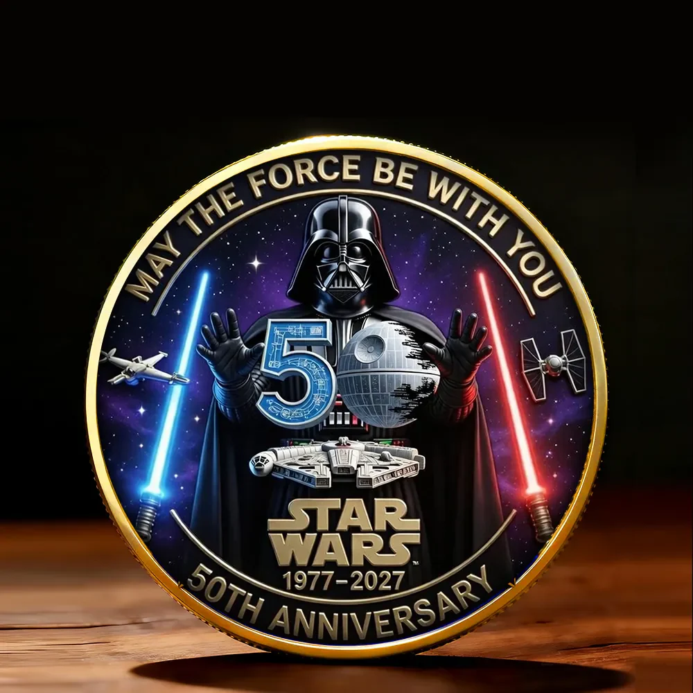 Stwa May The Force Be With You - Personalized Commemorative Coin - Gift For Movie Fans HH01 - Image 3