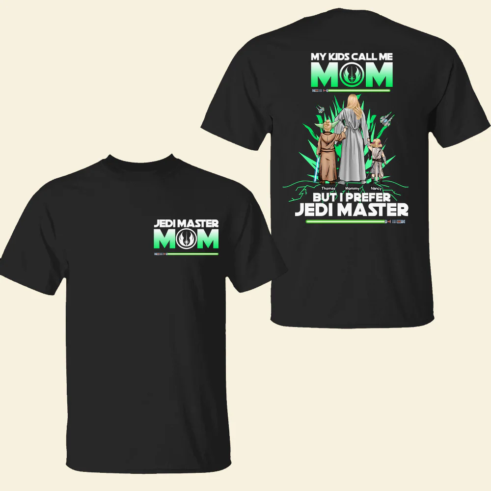 Stwa My Kids Call Me Mom - Personalized Shirt 2 Side - Gift For Mom - Image 4