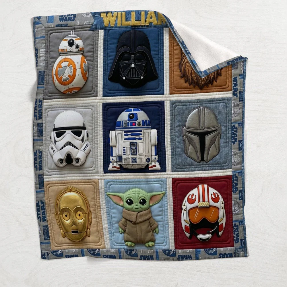 Stwa Space Warriors Patchwork - Personalized Blanket - Gift For Movie Fans NL122 - Image 4