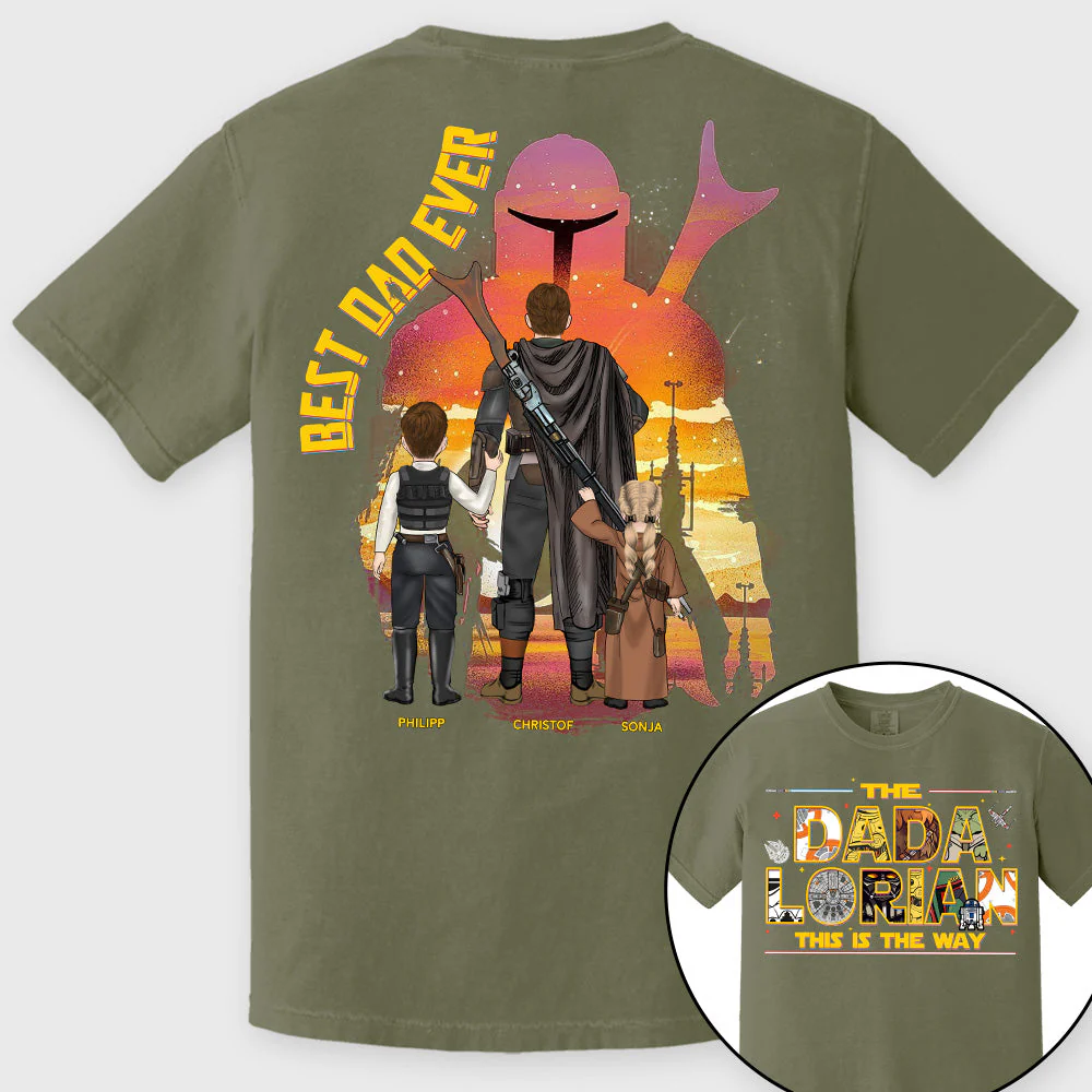 Stwa The Dadalorian This Is The Way - Personalized Shirt - Gift For Father's Day | CL08.V2 - Image 11