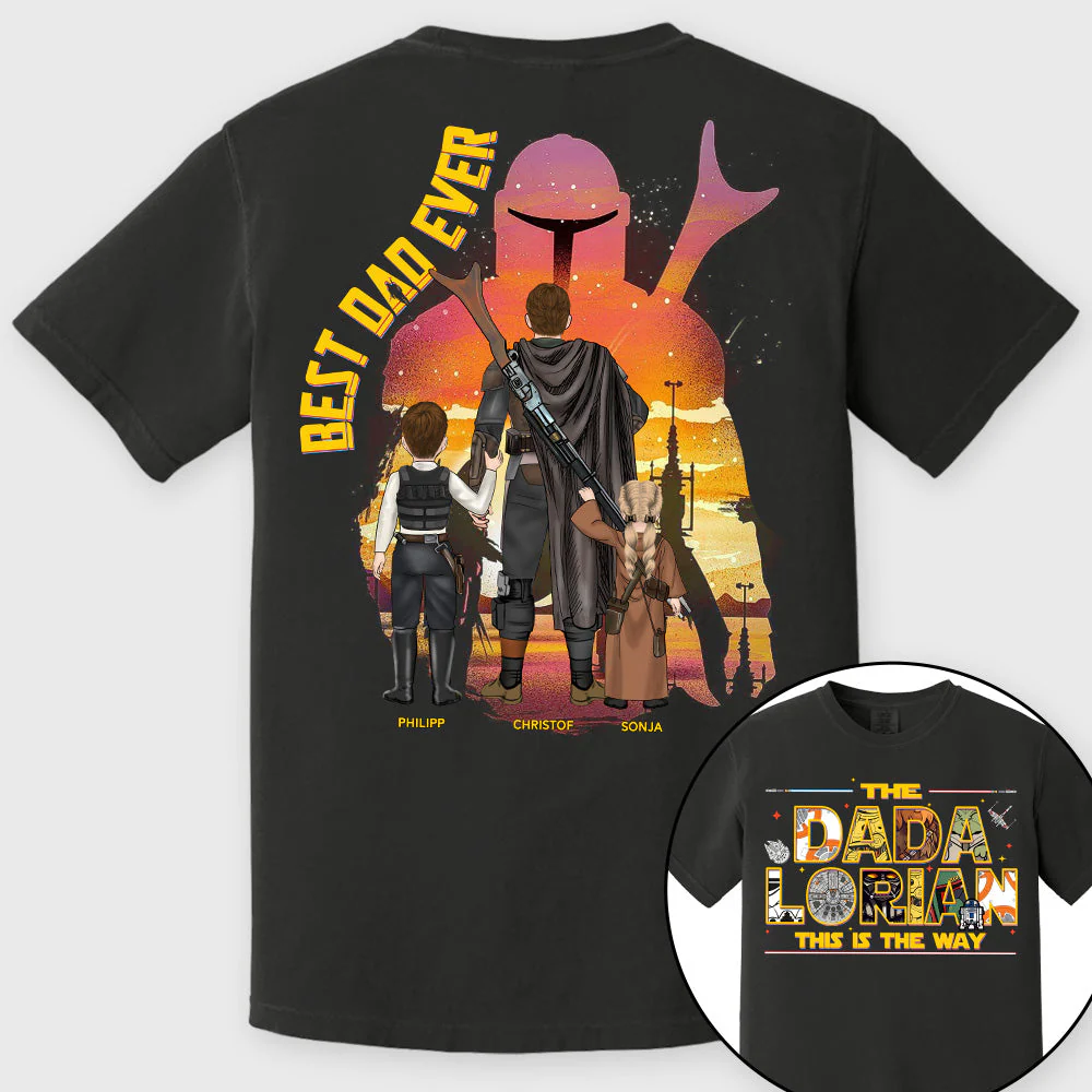 Stwa The Dadalorian This Is The Way - Personalized Shirt - Gift For Father's Day | CL08.V2 - Image 3