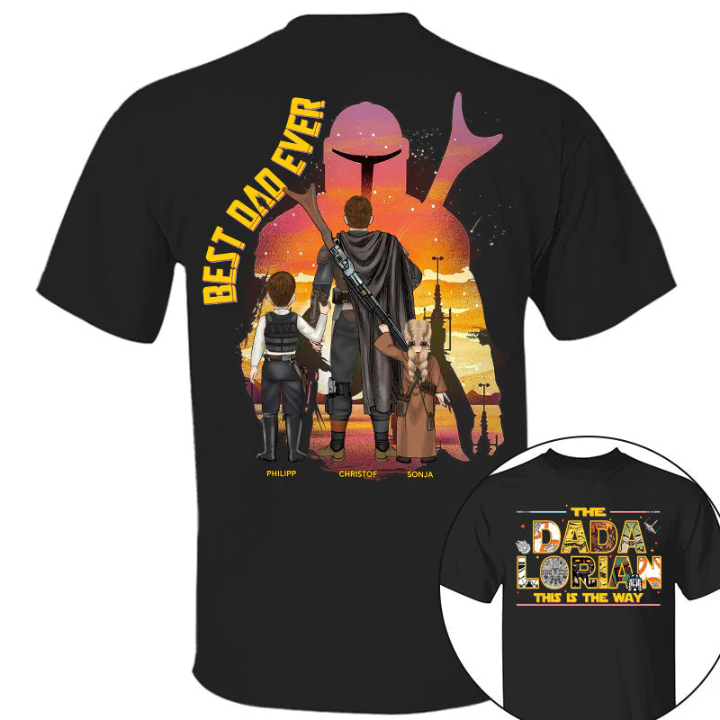 Stwa The Dadalorian This Is The Way - Personalized Shirt - Gift For Father's Day | CL08.V2 - Image 4