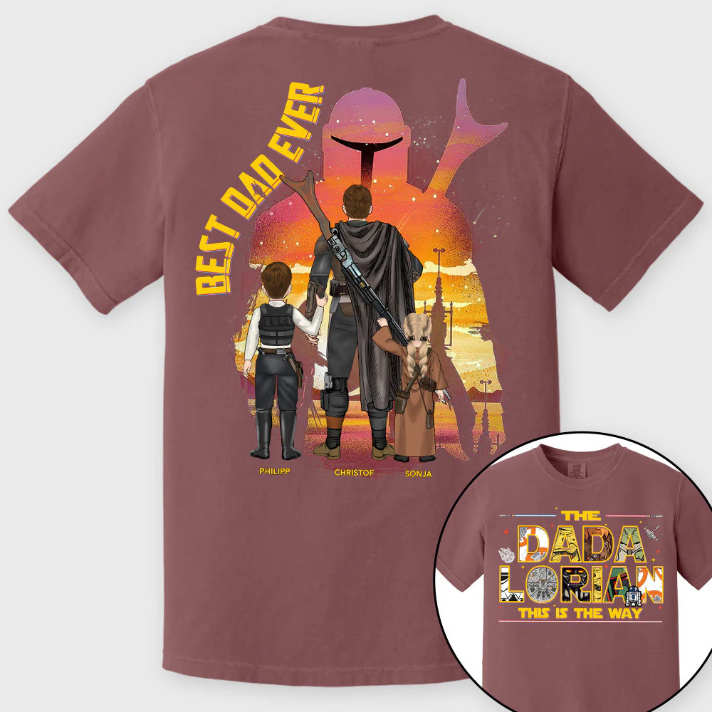 Stwa The Dadalorian This Is The Way - Personalized Shirt - Gift For Father's Day | CL08.V2 - Image 7