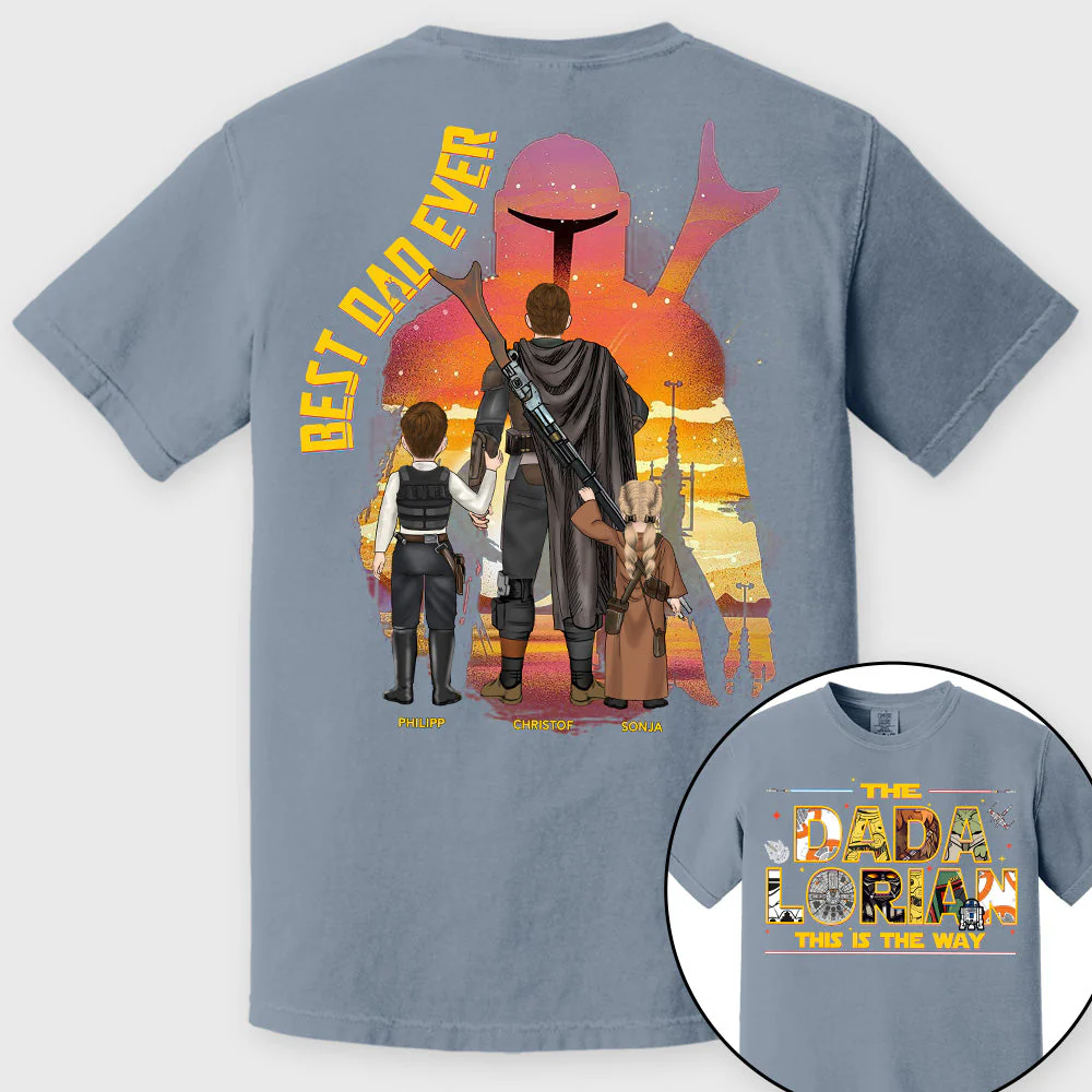 Stwa The Dadalorian This Is The Way - Personalized Shirt - Gift For Father's Day | CL08.V2 - Image 9