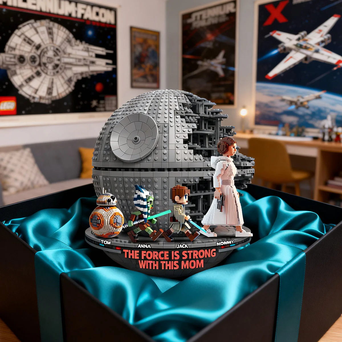 Stwa The Force Is Strong With The Mom - Personalized Custom Shaped Acrylic Plaque - Gift For Mom, Movie Fans NL122 - Image 3