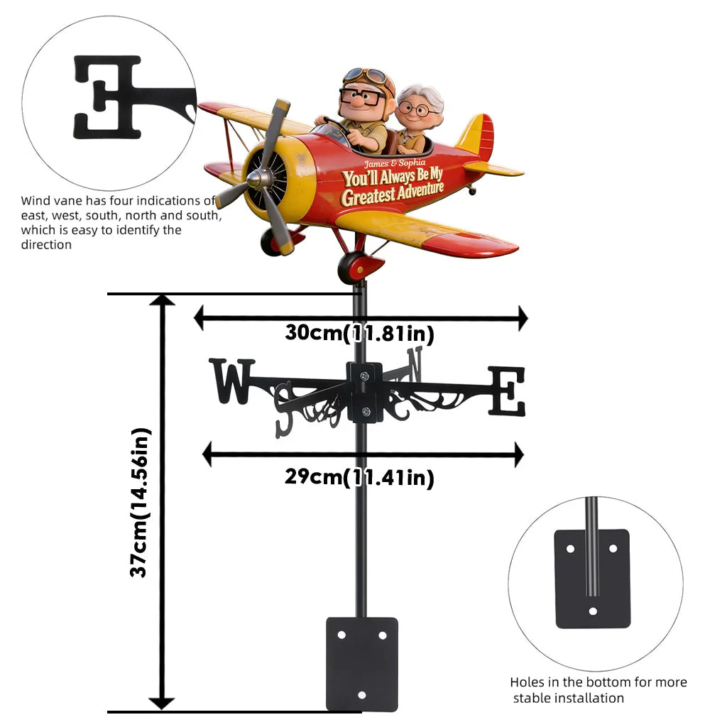 Stwa The Force Is Strong With This Father - Personalized Weather Vane - Gift For Father's Day, Family, Movie Fans - Image 4