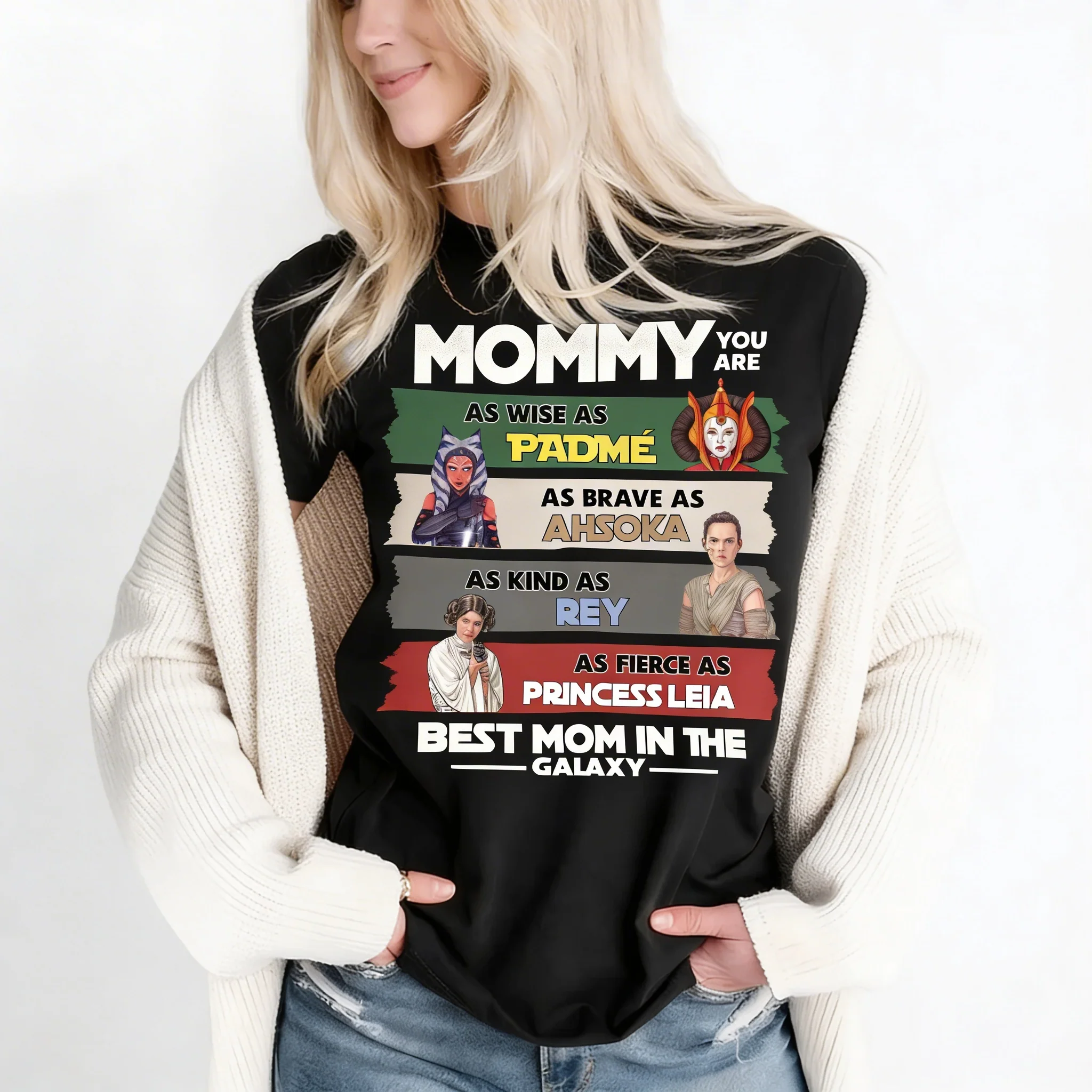 Stwa The Momalorian I Am Their Mother - Personalized Shirt 2 Side - Gift For Mom - Image 4