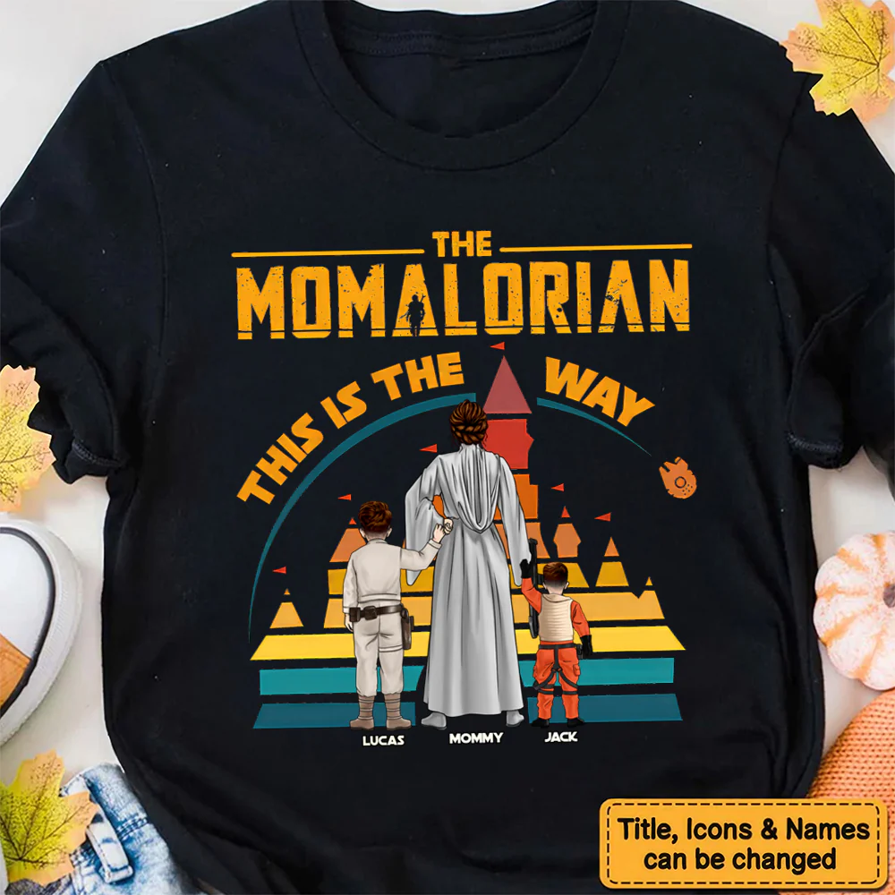 Stwa The Momalorian This Is The Way - Personalized Shirt - Gift For Mom - Image 2