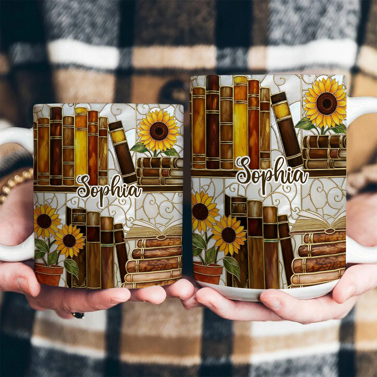 Sunflower Bookish Dream - Personalized Mug - Gift For Book Lovers, Readers, Women HN02 - Image 5