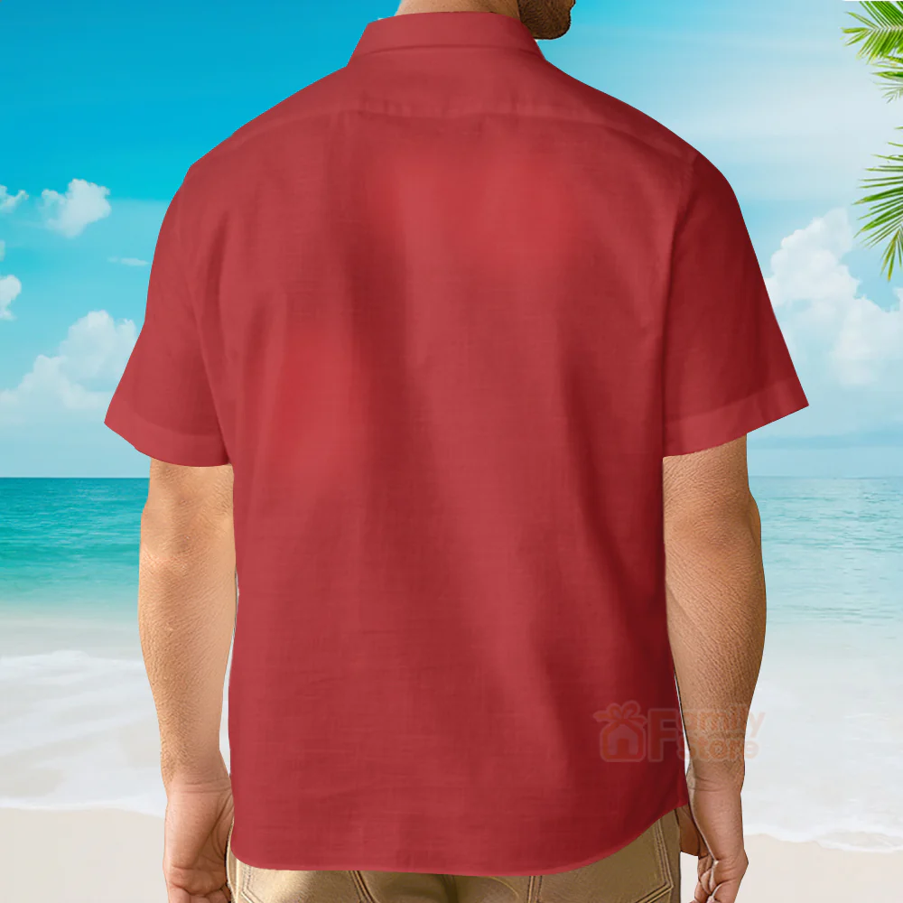 Superman Dress Up Short Sleeve Aloha Hawaiian Shirt - Image 4