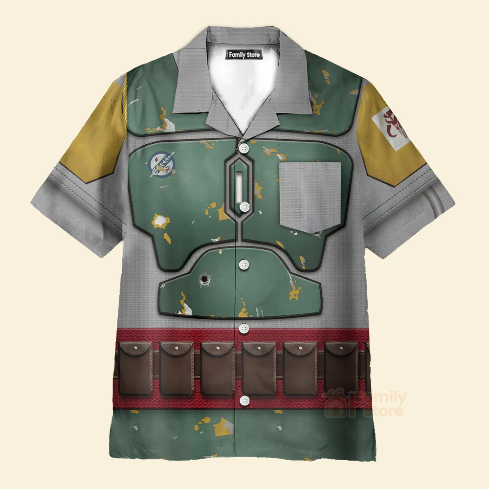 SW Boba Fett Cosplay - Hawaiian Shirt CSSWR005 - Image 2