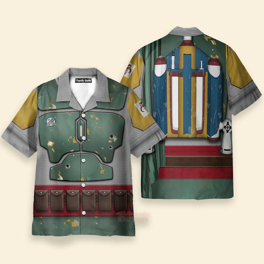 SW Boba Fett Cosplay - Hawaiian Shirt CSSWR005 - Image 3