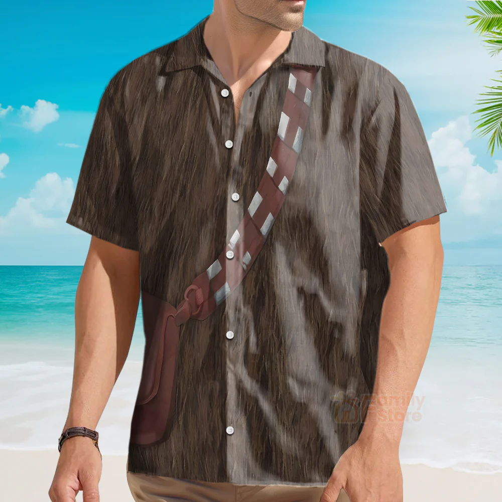 SW Chewbacca Cosplay - Hawaiian Shirt - Image 4