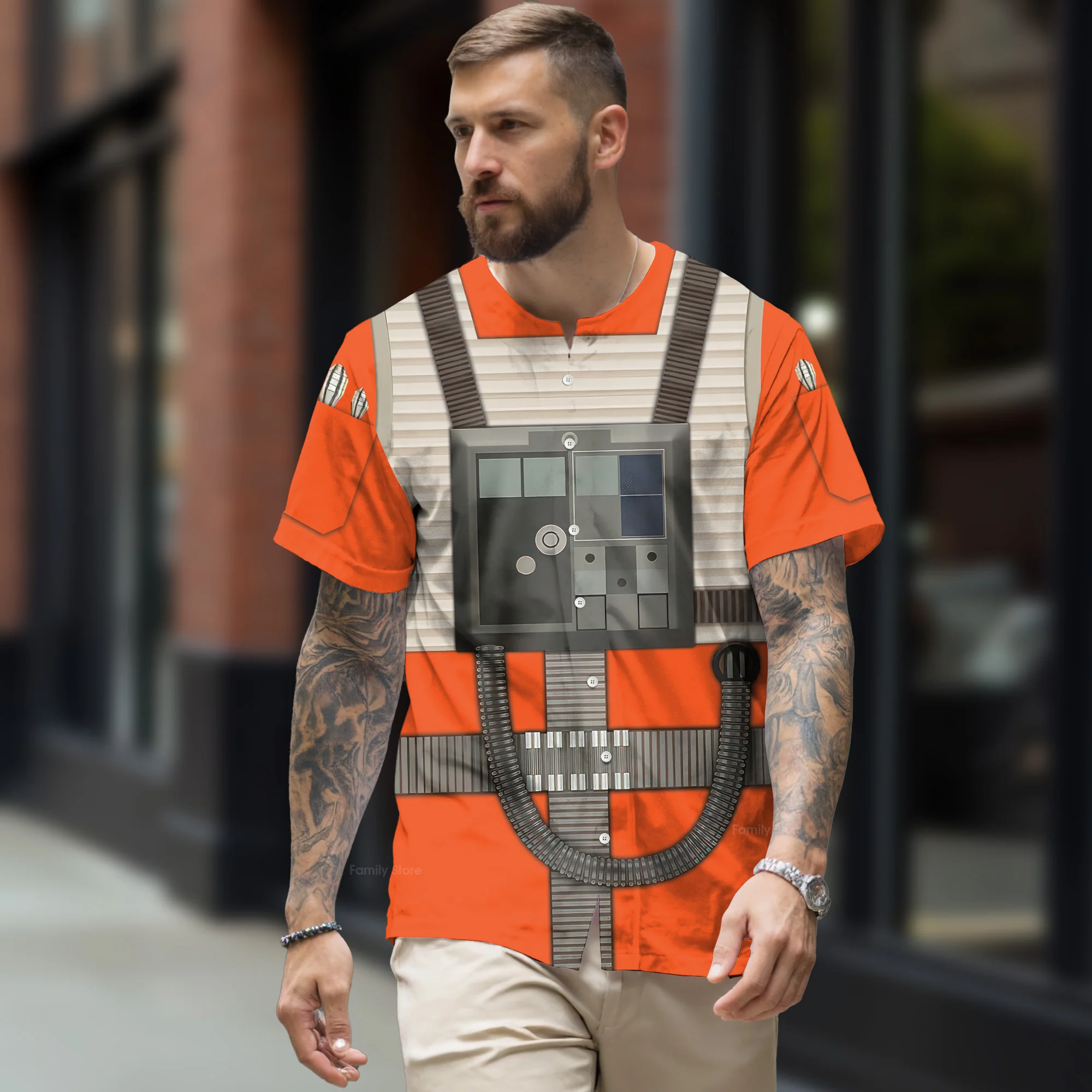SW Rebel Pilot Cosplay - Baseball Jersey - Christant Gift For Him - Family Store - Image 2