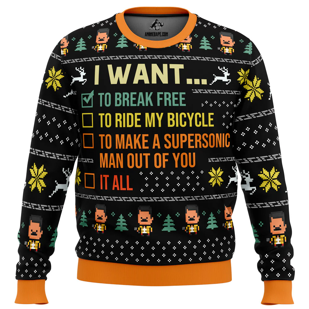 I Want To Break Free Queen - Ugly Christmas Sweater
