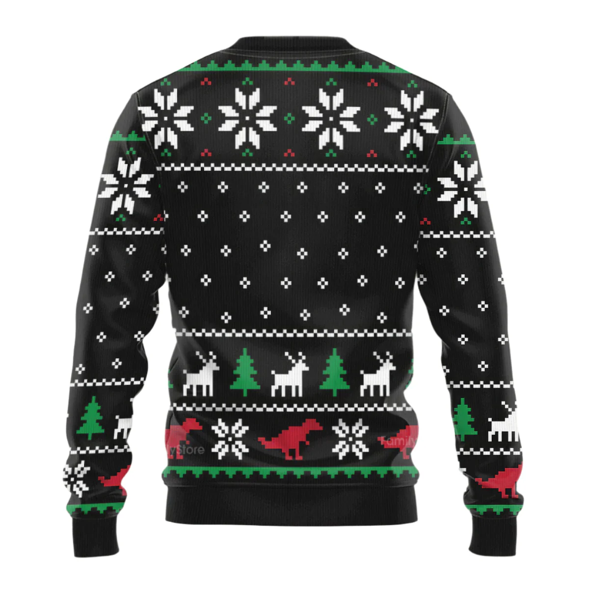 T-Rex Ugly Christmas Sweater For Men And Women - Image 3