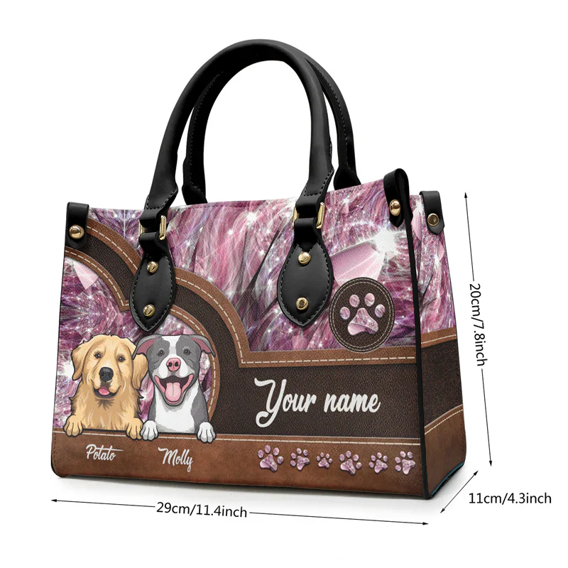 Take Me Everywhere You Go - Personalized Leather Handbag - Gift for Dog Lovers, Dog Mom, Pet Owners | CLP14 NH96 - Image 3
