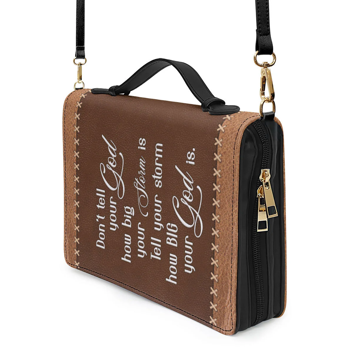 Tell Your Storm How Big Your God Is - Thoughtful Gift For Christians - Personalized Bible Covers - AT4081435 - Image 5