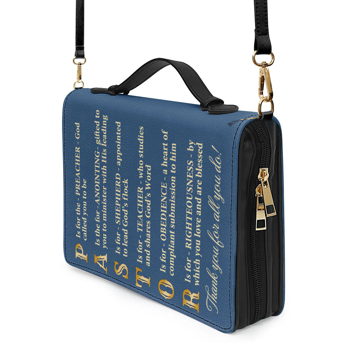 Thank You Pastor - Personalized Bible Cover - Image 5