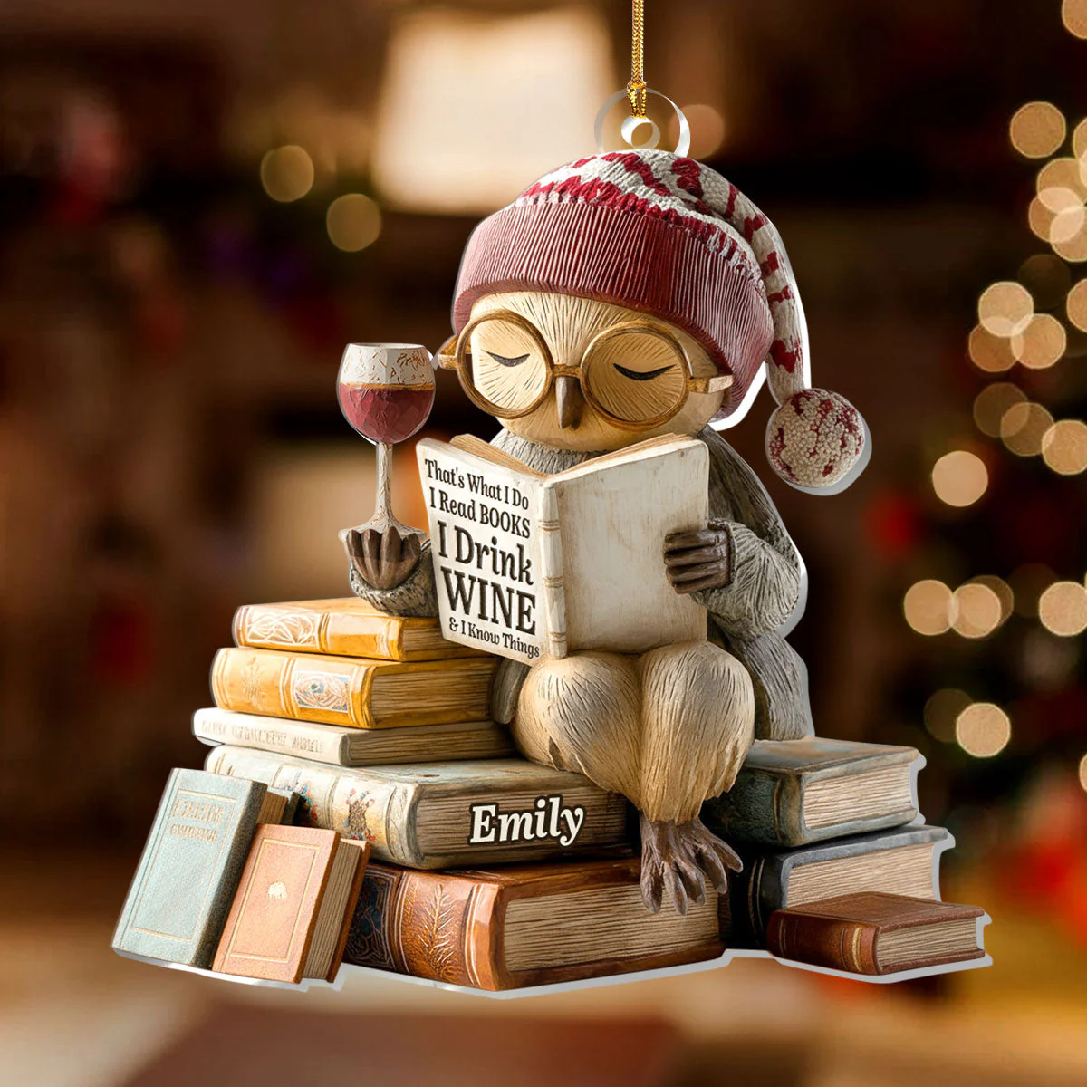 That's What I Do  - Personalized 1-Layer Acrylic Ornament - Christmas Gift For Book Lovers | HH01 - Image 2