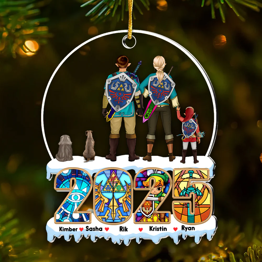 The Best Family The Best Legend Of Zelda - Gift For Family Members - Personalized Acrylic Ornament - CL07 NA94