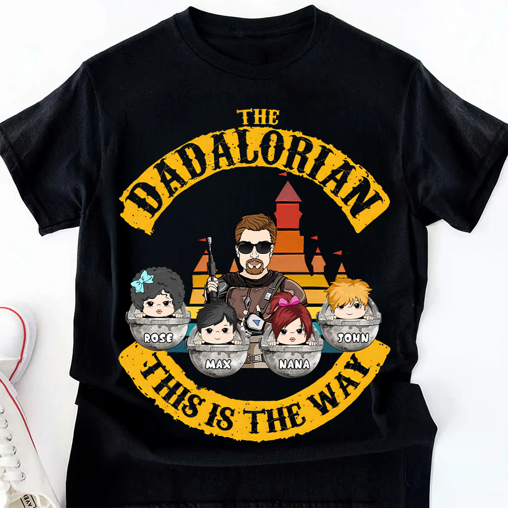 The Dadalorian This Is The Way Version 2 - Personalized Shirt - Gift For Dad - Image 2