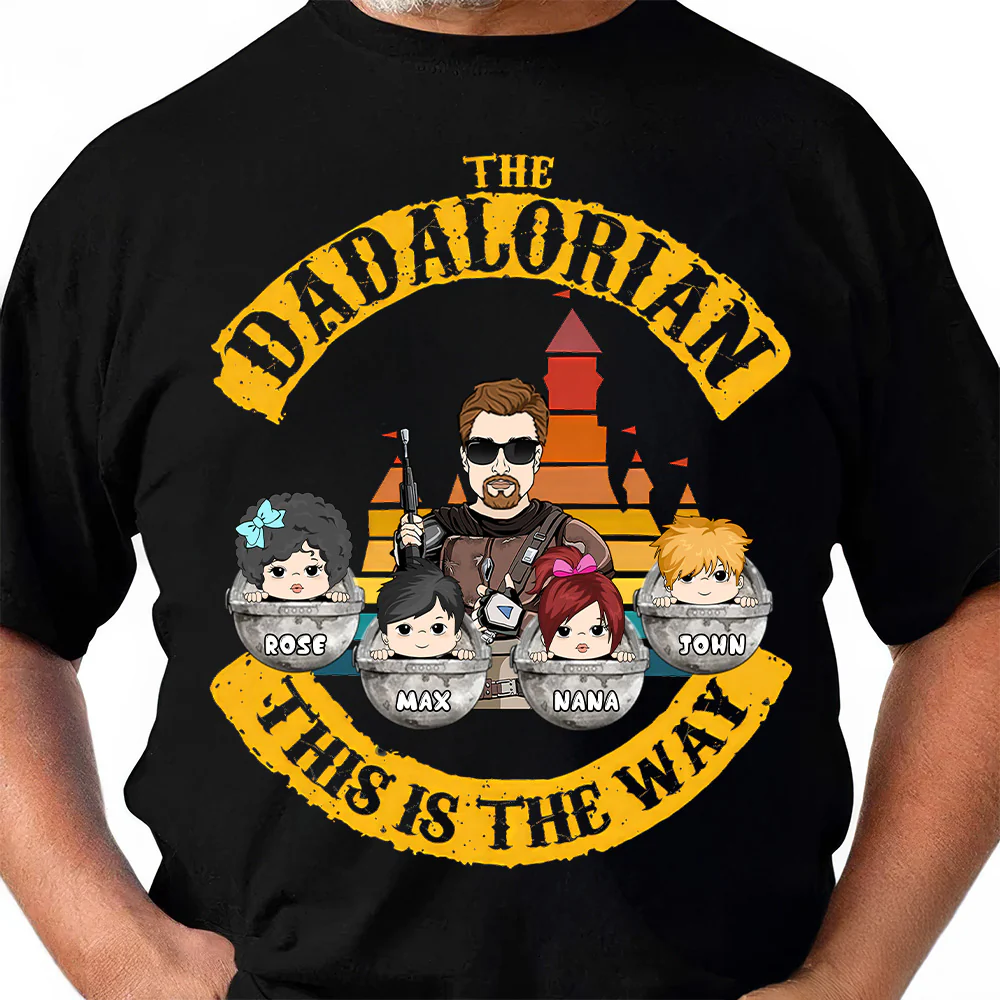 The Dadalorian This Is The Way Version 2 - Personalized Shirt - Gift For Dad - Image 3