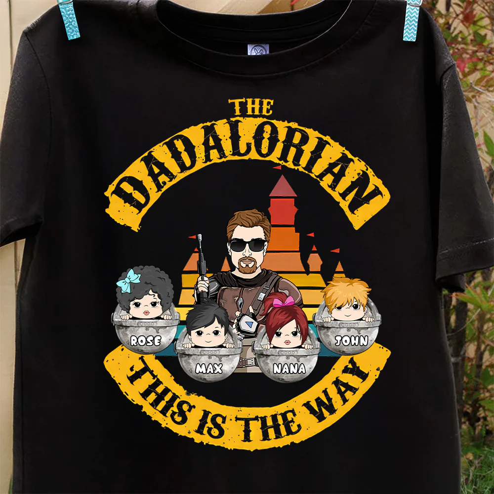 The Dadalorian This Is The Way Version 2 - Personalized Shirt - Gift For Dad - Image 5