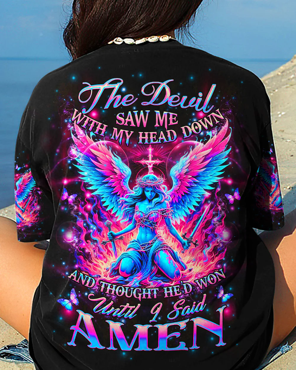 The Devil Saw Me With My Head Down Women's All Over Print Shirt - Yhhg1405244