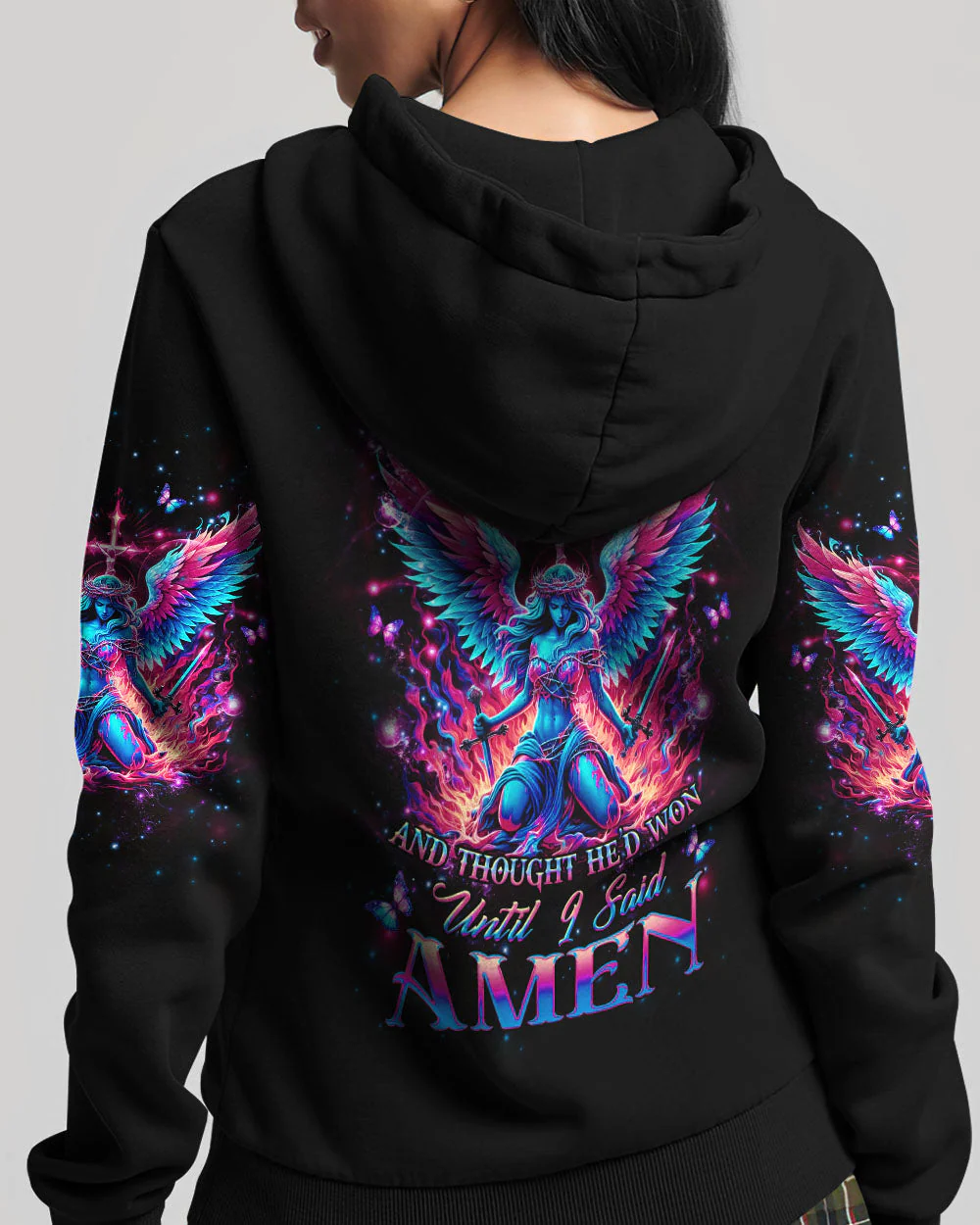 The Devil Saw Me With My Head Down Women's All Over Print Shirt - Yhhg1405244 - Image 3