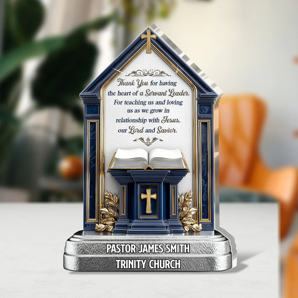 The Heart Of A Servant Leader - Personalized Acrylic Plaque TD118 - Image 3