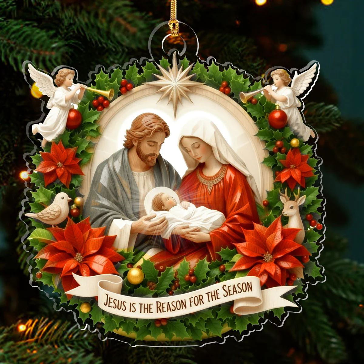 The Holy Season - 1-Layer Acrylic Ornament - Gift For Christmas TD118