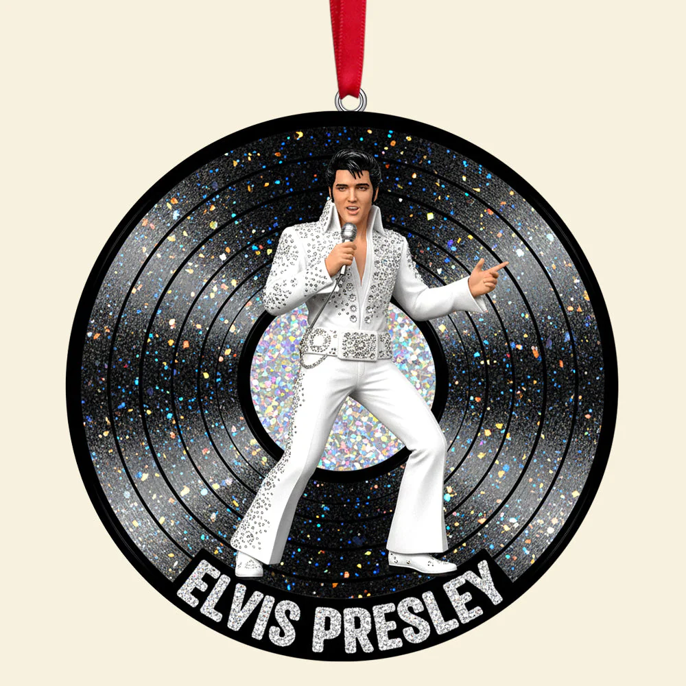 The King of Rock - Personalized Acrylic Ornament - Christmas Gift For Music Fans HH01 - Image 4
