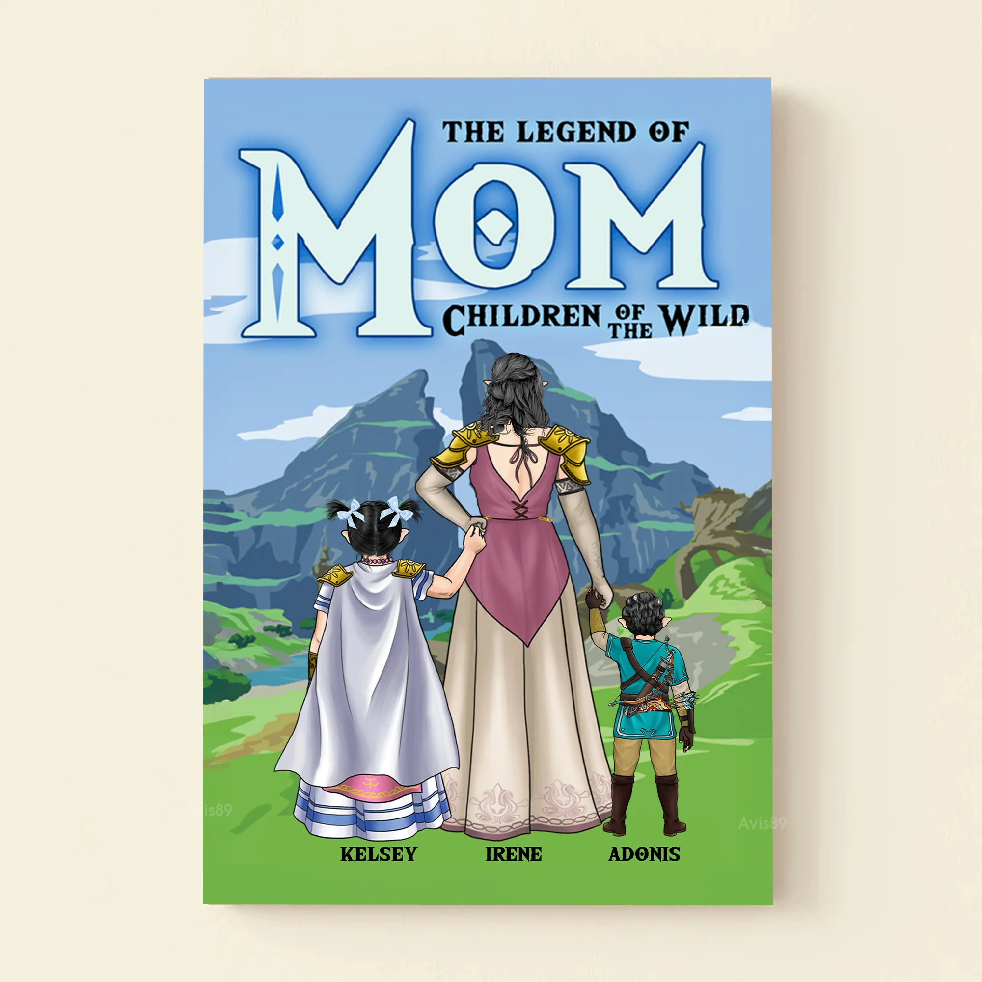 The Legend Of Mom The Children Of Wild - Personalized Canvas Poster - Gift For Mom,Grandma, Mother's Day | CL07 NA94
