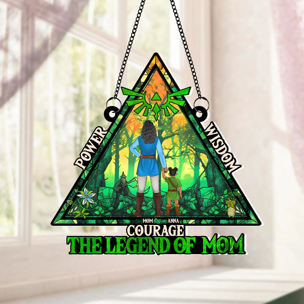 The Legend Zelda Of Mom - Personalized Window Hanging Suncatcher - Gifts For Mom, Wife| CL07 - Image 2