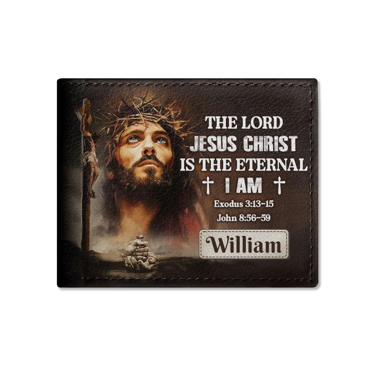The Lord Jesus Christ Is The Eternal I Am - Personalized Folded Wallet For Men - Image 2