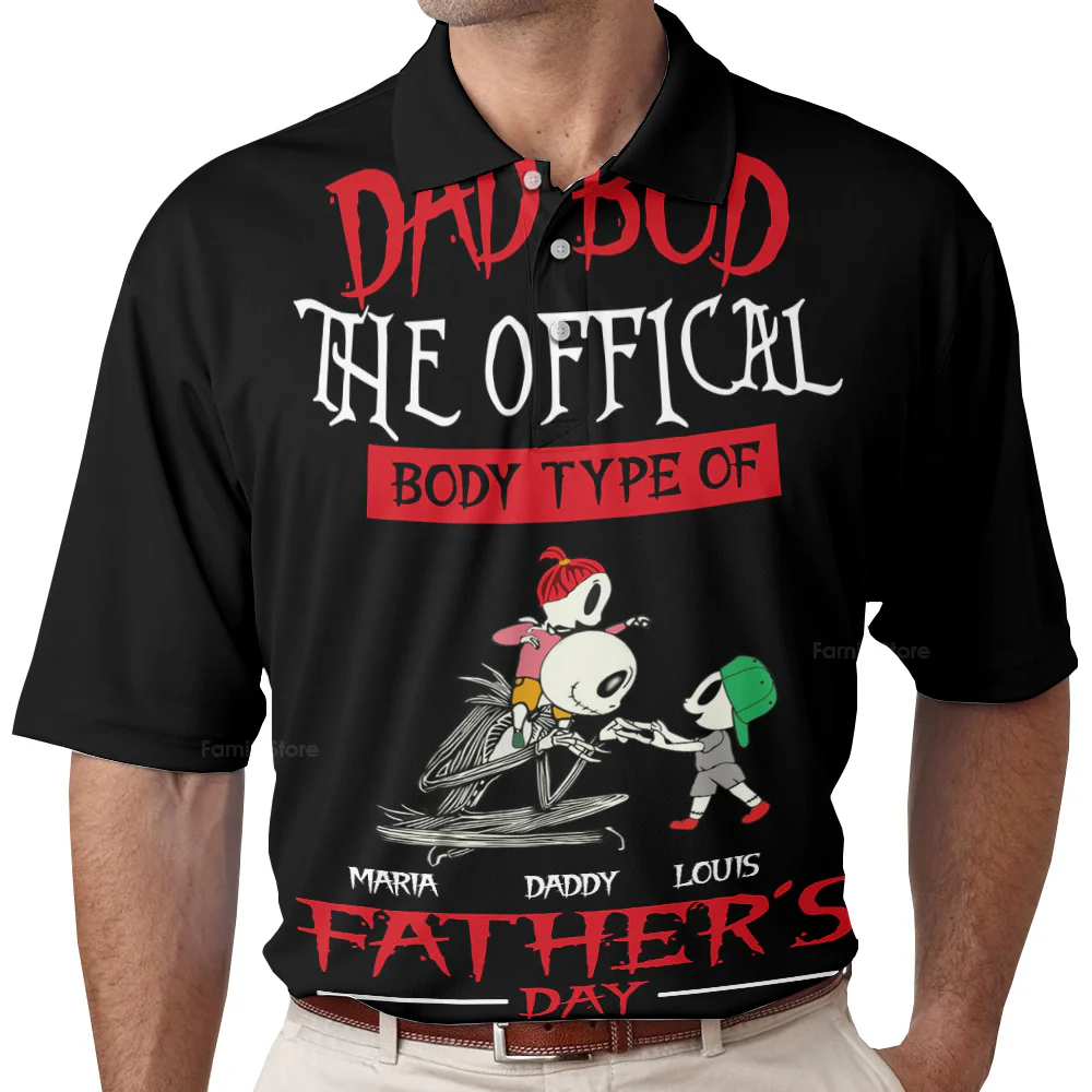 The Official Dad Bob - Personalized Men Polo Shirt - Gift For Dad, Grandpa, Father's Day |  CL14 NA94 - Image 3