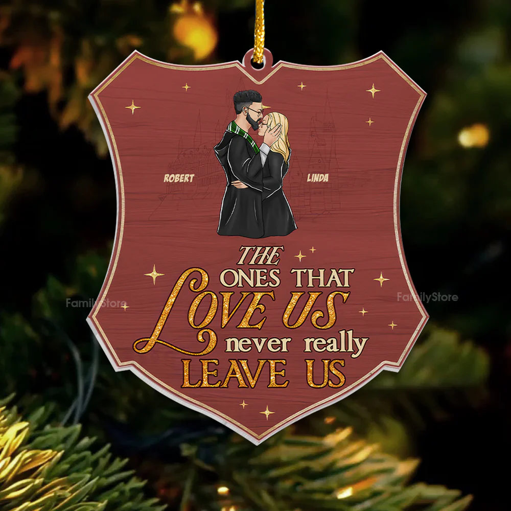 Wizard And Witch  HaPo The Ones That Love Us Never Really Leave Us - Personalized Acrylic Ornament - Gift For Couple, Husband Wife CL20 NH96 - Image 4